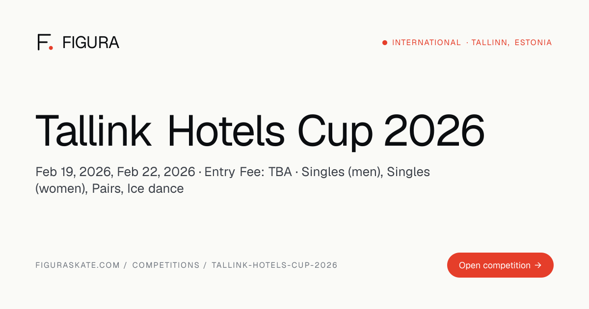 Tallink Hotels Cup 2026 — results · FIGURA